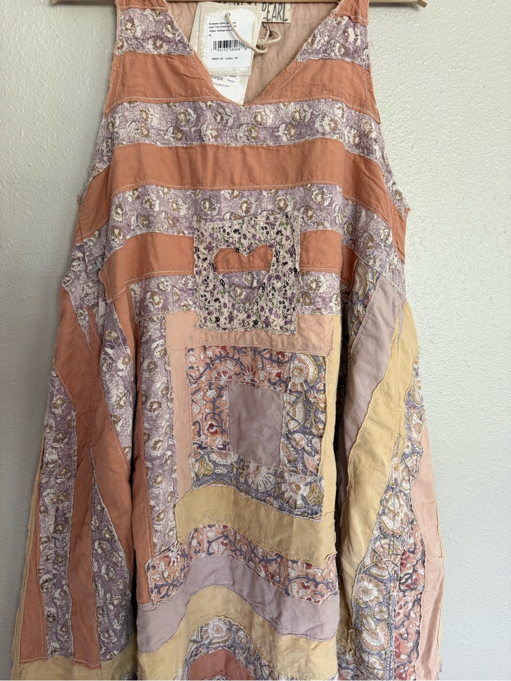 Magnolia Pearl Quiltwork Layla Tank Dress O/S💖NEW WITH TAGS💖BOHO💖Lined Cotton - Picture 10 of 12
